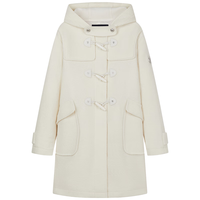 Teenie Weenie【赵露思同款初代千金牛角扣】小熊女秋冬绵羊毛大衣 象牙白 XL