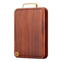 好管家黑金檀木整木抗菌防霉菜板实木砧板家用食品级案板切菜板粘板面板 【整木黑金檀】45*30*3cm