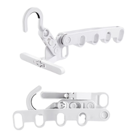 JAJALIN旅行衣架可折叠壁挂迷你晾衣架杆窗外护栏门后窗边可用 颜色