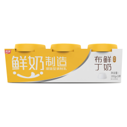 燕塘 低温原味鲜牛奶布丁 100g*3杯 3.0g乳蛋白