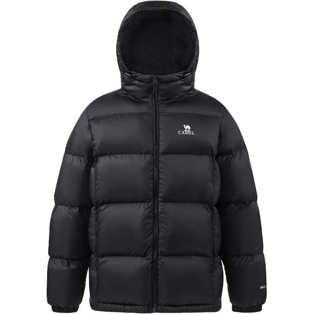 今日必买：骆驼 炽云羽绒服男女冬季连帽防泼防风鸭绒保暖面包服 M34CR07674B