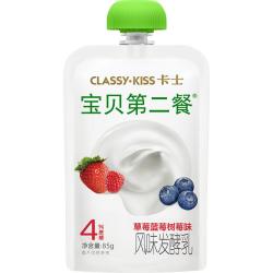 卡士 宝贝 第二餐酸奶85g×11袋（4口味可选） 风味发酵乳 宝宝酸奶 4%蔗糖
