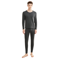  Miiow/猫人 发热抑螨抑菌 男士保暖内衣套装  XL 【体重115-135斤】