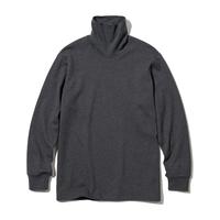 UNIQLO 优衣库 柔软两翻领T恤长袖高领打底衫 棉100% 460320