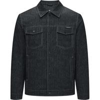 HLA海澜之家羽绒服男24衬衫领外套男冬季HWRAW4W101A 牛仔蓝花纹6N 180/96A XL151~164斤