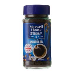 麦斯威尔 香醇黑咖啡粉 马来西亚 0糖0脂  英国 200g/罐