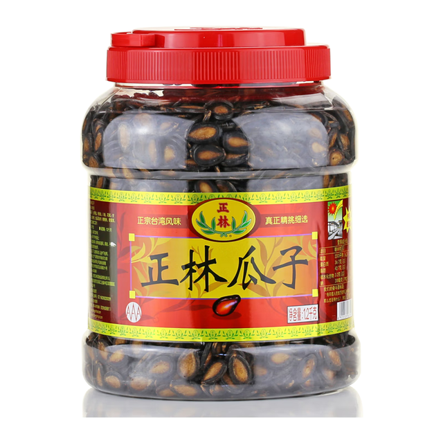 正林 3A黑瓜子1200g/桶五香味大颗粒西瓜子