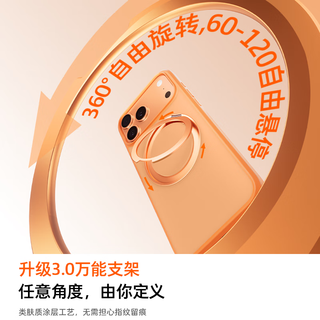  TORRAS/图拉斯 相机按键全包 iPhone17Pro手机壳  PC+TPU+铝合金 磨砂黑