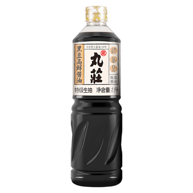 丸莊酱油 特级生抽 黑豆高鲜酱油 1L