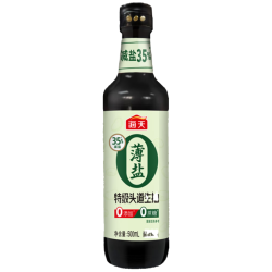 海天 特级头道酱油500ml薄盐系列 0蔗糖