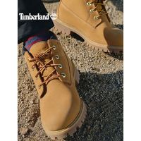 Timberland 踢不烂经典大黄靴男女同款中帮马丁靴户外工作工装鞋23061W小麦色 TB0偏大半码
