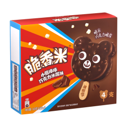 脆香米 冰淇淋 巧克力口味小熊棒棒42g*4支