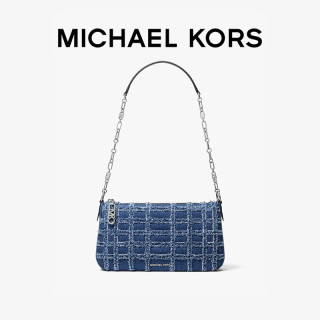 MICHAEL KORS MK Empire【母亲节好礼】女士中号丹宁单肩腋下包 三色可选 32S4S8EW6C
