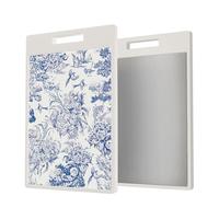 Velosan 鹅卵石抗菌不锈钢切菜板双面加厚案板砧板厨房家用菜板 青花白釉菜板