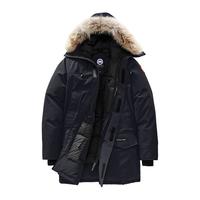 CANADA GOOSE LANGFORD系列 冬季男士中长款潮流连帽修身羽绒服
