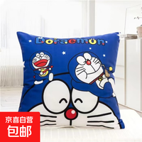 京喜 抱枕靠垫 办公室腰枕床头靠枕汽车腰靠卡通风可拆洗抱枕可机洗 叮当猫 36cm*36cm 枕套 （单只装）