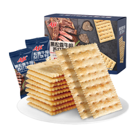 Aji 黑松露牛排苏打饼干薄脆梳打早餐零食礼盒1.26kg/箱  【黑松露牛排味】苏打 1.26kg /箱