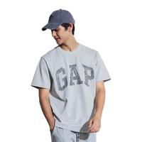 Gap/盖璞 拼接字母logo 短袖T恤