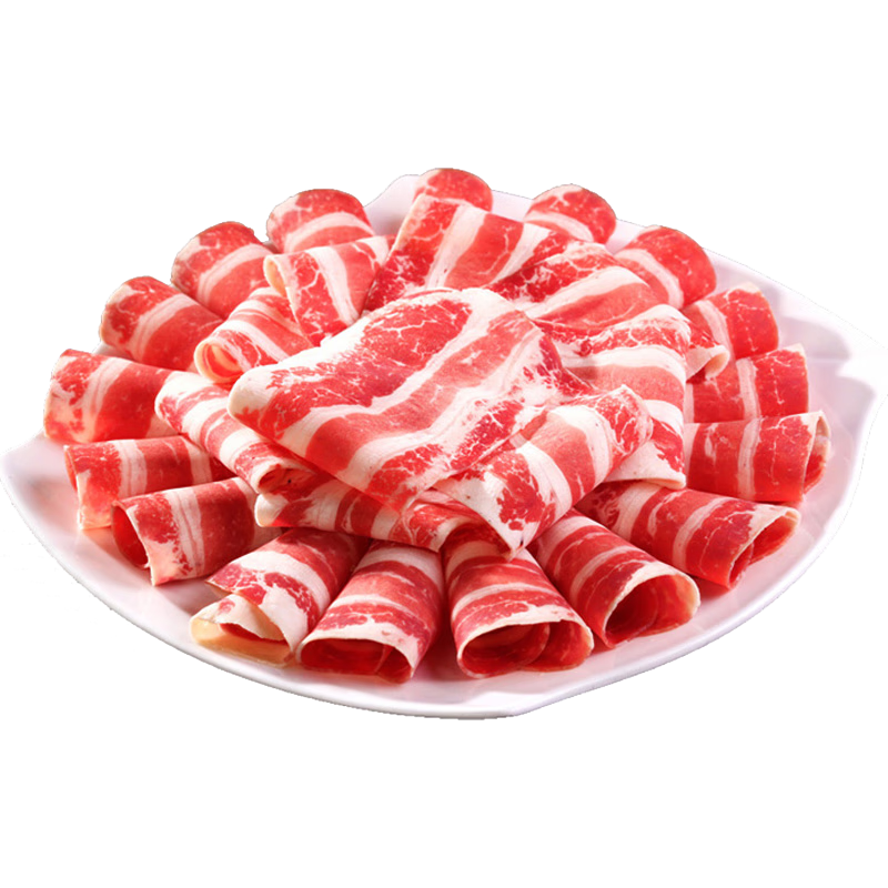 牛世界 黄牛肥牛卷500g/袋 国产谷饲冷冻牛肉卷生鲜牛肉火锅食材