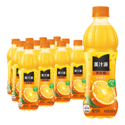 美汁源 可口可乐（Coca-Cola）美汁源果粒橙 果味果汁 橙汁饮料整箱装 可口可乐出品 果粒橙450ml*12瓶
