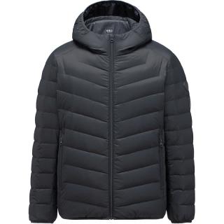 坦博尔 轻薄羽绒服男短款秋冬天保暖时尚外套男士羽绒服短款TF236209 黑色 180/96A