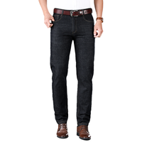  ROMON/罗蒙 商务百搭 男士牛仔裤  9909H黑色秋款 31