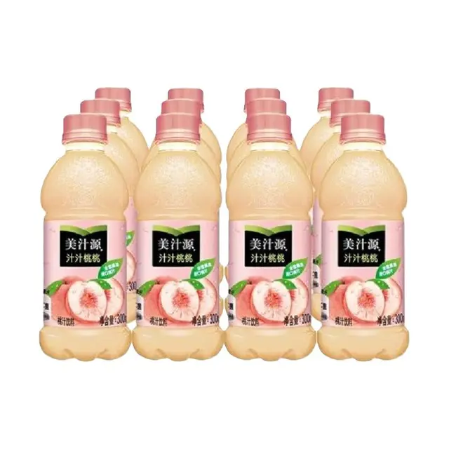 Minute Maid 美汁源 汁汁桃桃 桃汁饮料 300ml*12瓶