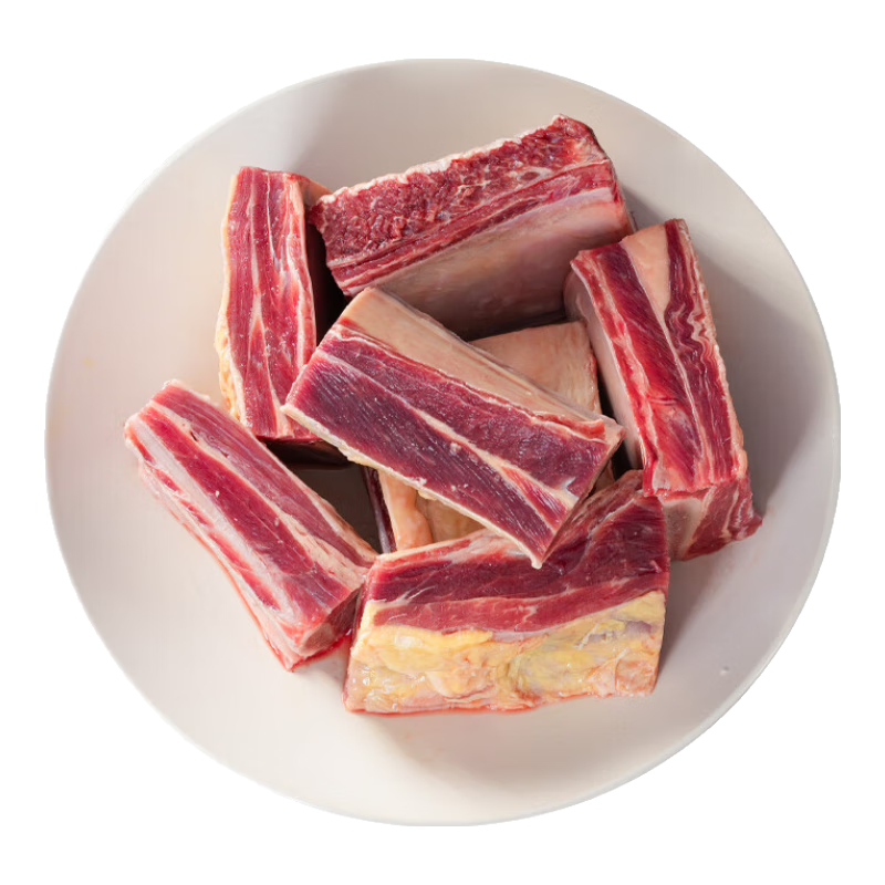 小牛纪原切牛肋排2kg去骨牛肋肉新鲜散养谷饲牛肉冷冻烧烤食材