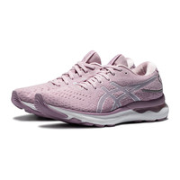 国家补贴：ASICS 亚瑟士 女鞋跑鞋缓震舒适透气运动鞋 GEL-NIMBUS 24 粉紫色 37