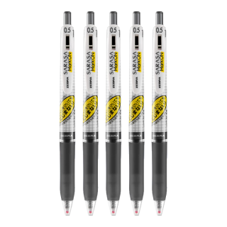 斑马牌 JJ77速干中性笔按动水笔用网格考试签字不洇染墨 黑色 0.5mm