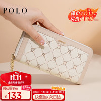 POLO 手包女士钱包女长款卡包手拿包女多卡位钱夹印花可放手机包女包