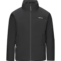 HLA海澜之家羽绒服男24立领条纹外套男冬季HWRAW4W015A 黑色38 195/108A 4XL191~200斤