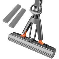 佳帮手海绵拖把家用一拖净2024新对折式吸水免手洗拖地胶棉墩布拖布 【强劲吸水】38cm款+2只加厚棉头