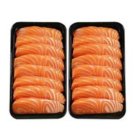 国产新鲜 三文鱼中段 400g *2盒