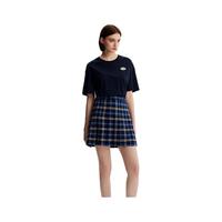 ELAND衣恋短袖t恤女小个子时尚别致设计感洋气显瘦T恤上衣女 藏青色(59)Navy 160/S