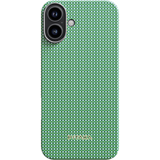  PITAKA MagSafe磁吸 iPhone16手机壳  芳纶纤维 青森绿