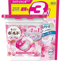 宝洁(P&G)4D洗衣凝珠日本洗衣球柔顺留香家用香氛粉色花香套装47颗