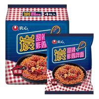NONGSHIM农心炭甜辣炸鸡拌面辛拉面韩国韩式风味136g*4袋方便面拌面泡面