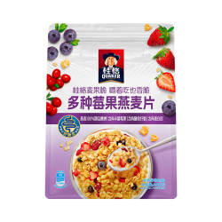 桂格 麦果脆 多种莓果水果麦片 浓郁果味 420g