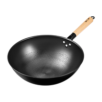 张小泉 圆底家用无涂层爆炒锅铁锅 30cm C30820300（1-3人使用） 30cm【1-3人使用】明火