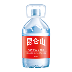 昆仑山 矿泉水 饮用天然弱碱性 5L*4瓶 整箱装 家庭品质 加多宝出品