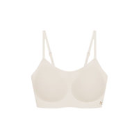 ubras无尺码薄荷凉感华夫格吊带抹胸女士内衣女文胸罩 背勾款-燕麦奶 常规版