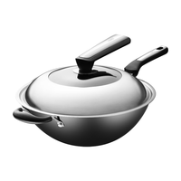 ASD 爱仕达 CF34J6WG 炒锅(34cm、无涂层、精铁)