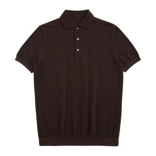 意式商务绅士 120支长绒棉珠地纹理 优雅温莎领短袖T恤衫 DAT940