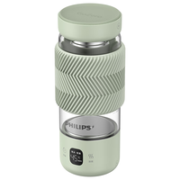 飞利浦（PHILIPS）养生壶电炖杯电热杯高硼硅玻璃烧水杯子便携迷你办公室煮茶送 养生杯400ml-薄荷绿