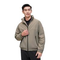 波司登（BOSIDENG）鹅绒羽绒服男款立领宽松时尚立领百搭通勤保暖外套B30134167 麦灰咖7378 185/100A