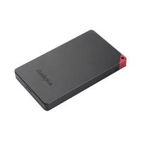 thinkplus 联想 thinkplus 256G移动固态硬盘 USB3.2高速PSSD移动硬盘小巧便携读取400MB/S US100黑色