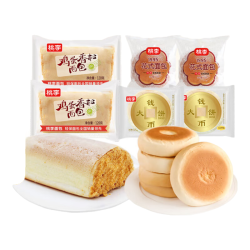 桃李 面包组合 鸡蛋香松2袋+花式2袋+钱币大饼2 共530g