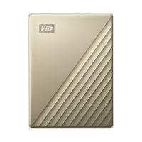 西部数据 My Passport Ultra系列 精英款 2.5英寸 Type-C便携移动机械硬盘 2TB USB3.0 金色