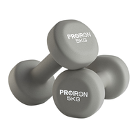 PROIRON 浸塑哑铃 PRO-ZY-JS15 雅灰色 5kg*2